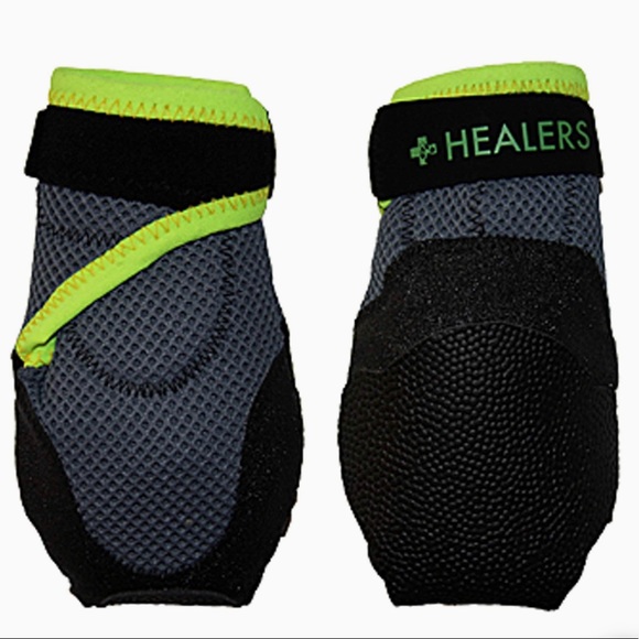 NWT Healers Urban Walkers Reflective Dog Booties, Paw Protection, Non Slip Sole - Picture 2 of 5